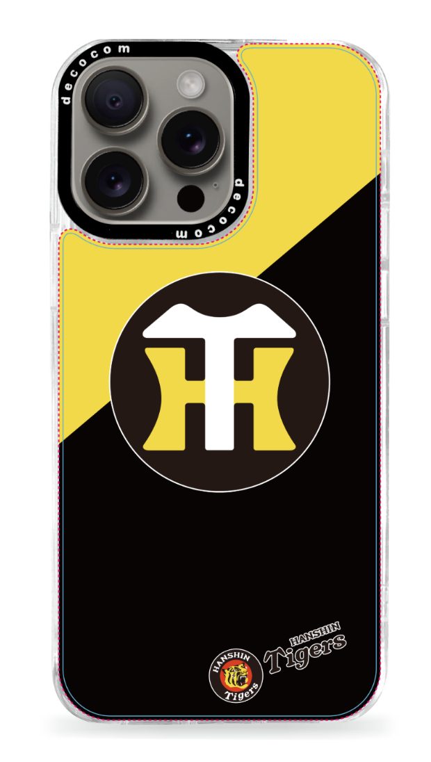 漆黒 純白の虎 モノトーンエンブレム 阪神タイガーススマホケース