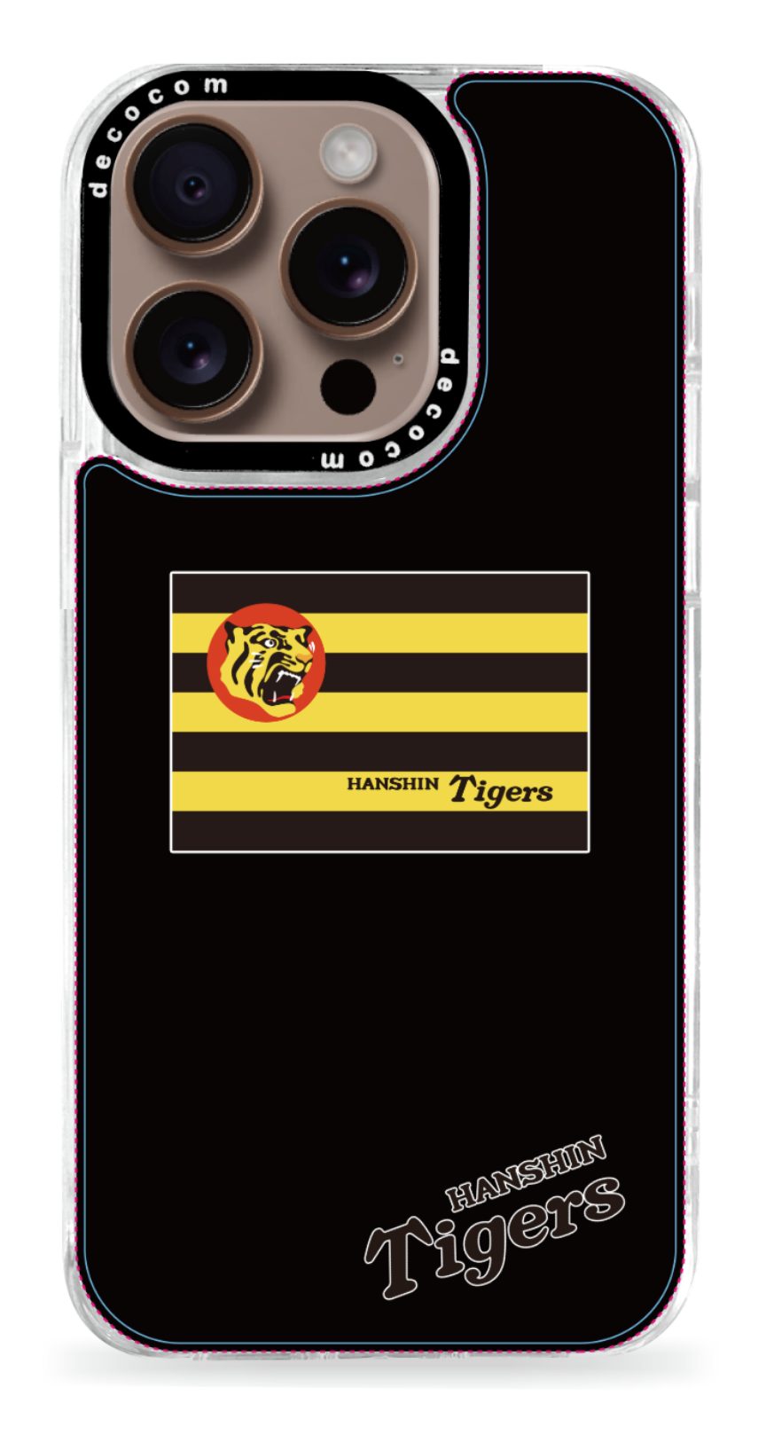 横縞デザイン HANSHIN Tigersロゴ 阪神タイガーススマホケース